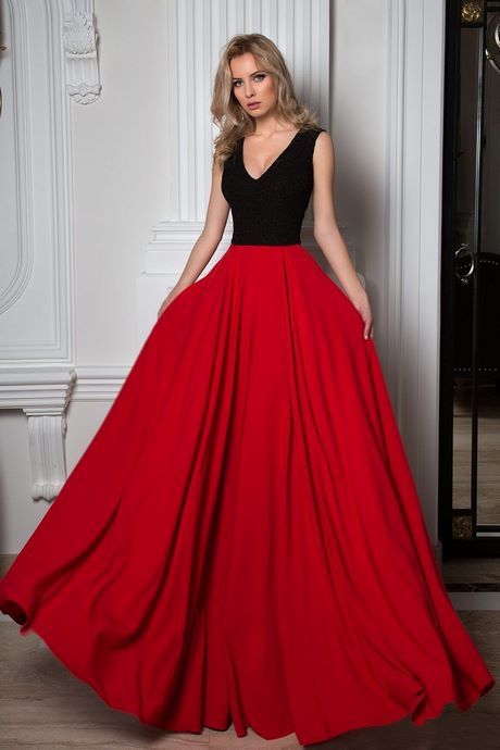 Robe de soirée longue rouge et noir robe-de-soiree-longue-rouge-et-noir-57_3