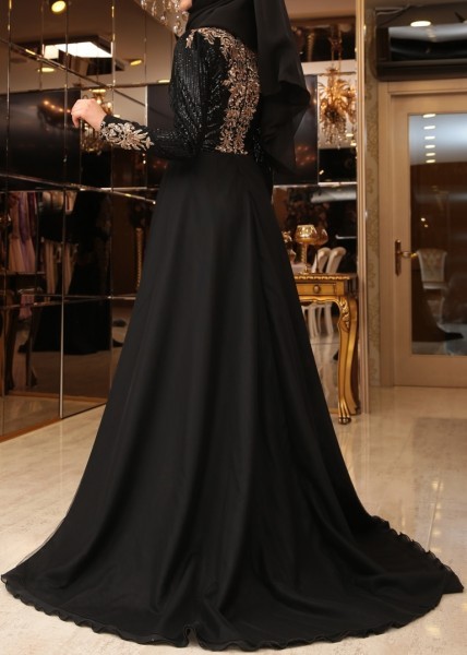 Robe de soirée noire manche longue robe-de-soiree-noire-manche-longue-86_18