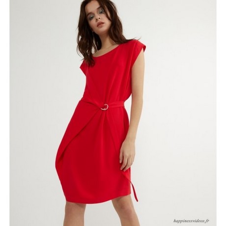 Robe droite courte rouge robe-droite-courte-rouge-78_6