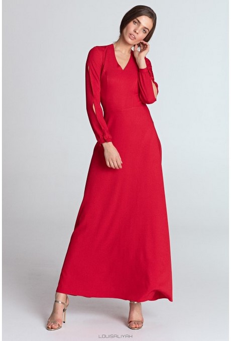 Robe manches longues rouge robe-manches-longues-rouge-32_15