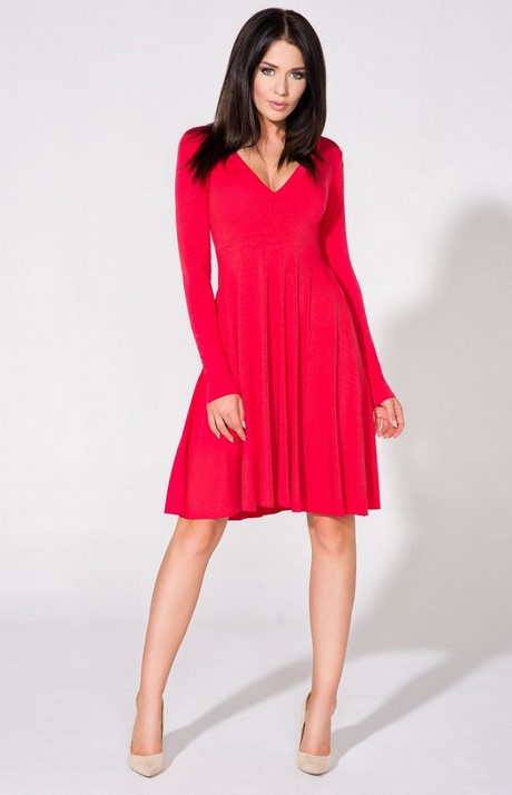 Robe manches longues rouge robe-manches-longues-rouge-32_3