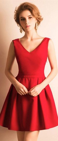 Robe rouge simple courte robe-rouge-simple-courte-03_18