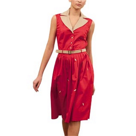 Robe chemisier rouge robe-chemisier-rouge-82_3