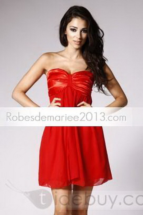 Robe de soirée courte bustier rouge robe-de-soire-courte-bustier-rouge-79_16