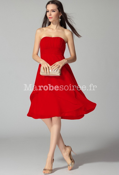 Robe de soirée courte bustier rouge robe-de-soire-courte-bustier-rouge-79_5