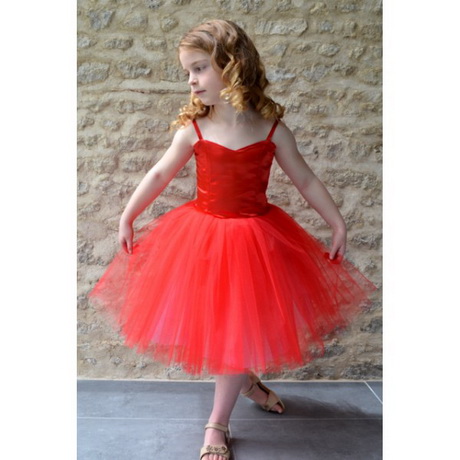 Robe fille rouge