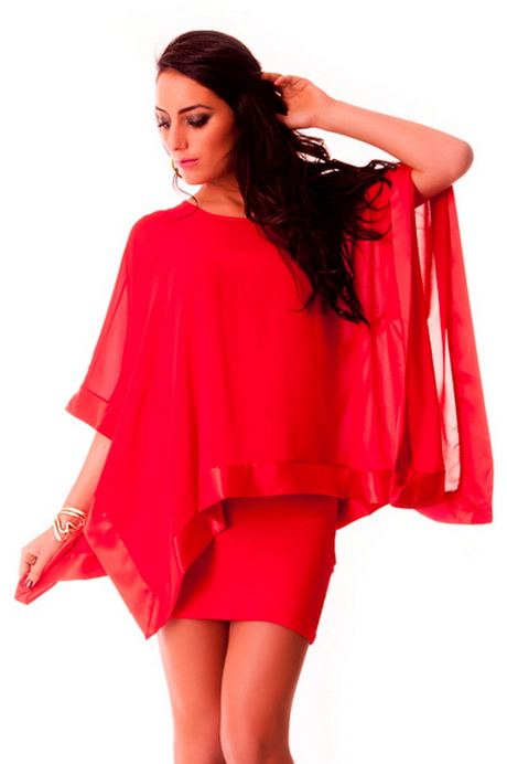 Robe tunique rouge