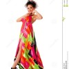 Robe colorée femme