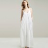 Robe longue coton blanc