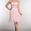 Robe mousseline rose pale