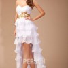 Robe cocktail blanche longue