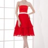 Robe blanche rouge