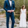 Costume mariage bleu clair